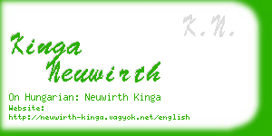 kinga neuwirth business card
